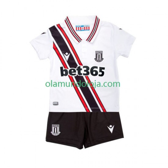 Camisola Stoke City Criança Equipamento Terceiro 2022-2023 Manga Curta